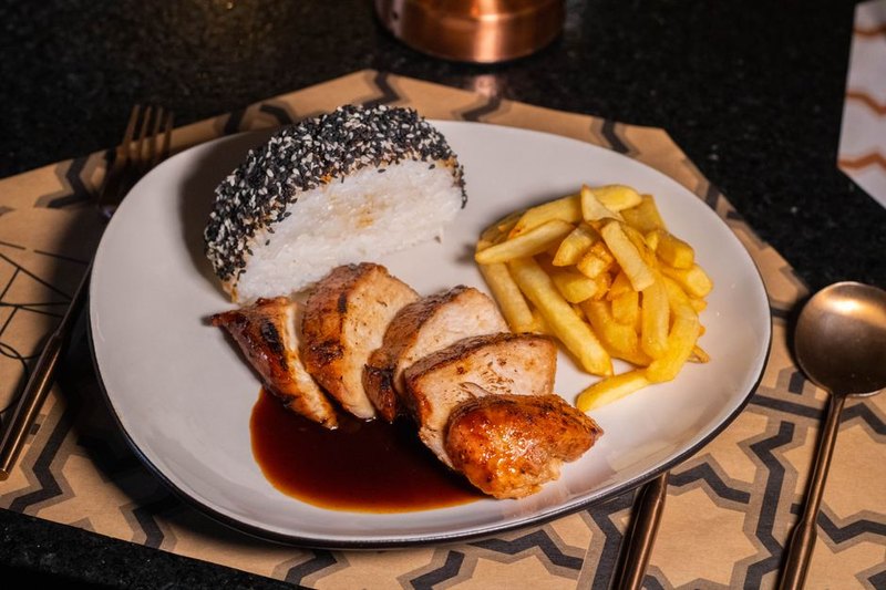 Gegrilde eendenborst